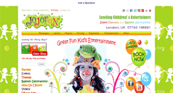 Desktop Screenshot of jojofun.co.uk